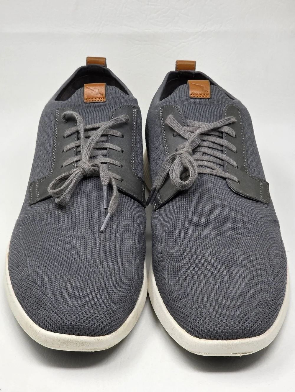 Wolf & Shepherd SwiftKnit Derby Mens Gray Knit Casual Sneakers Size 14 Pre-owned